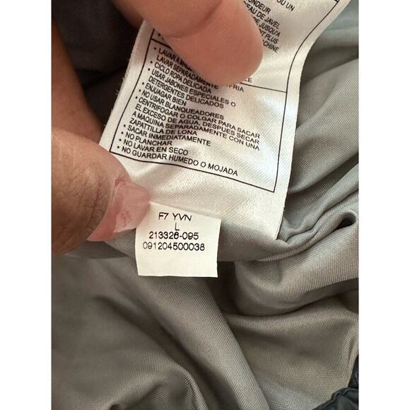 Vintage Nike Men's Full-Zip Down Puffer Jacket Swoosh Logo Black Gray Size Large - Picture 6 of 7